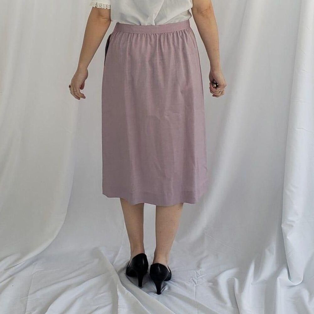 80s/90s Hand Made Purple Skirt Suit - Picture 5 of 6